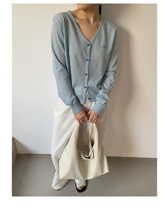 Embroidered cardigan