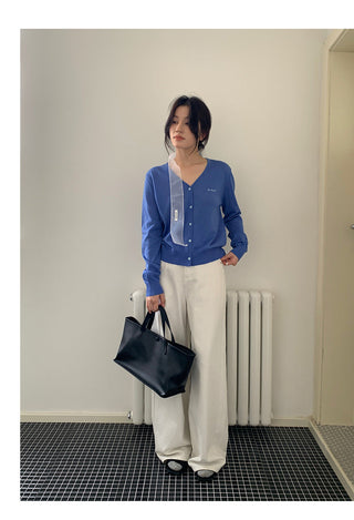 Embroidered cardigan