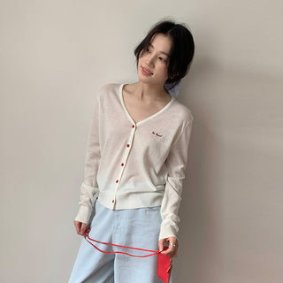 Embroidered cardigan
