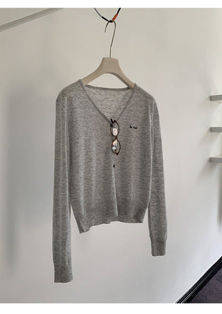 Embroidered cardigan