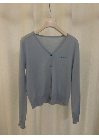 Embroidered cardigan