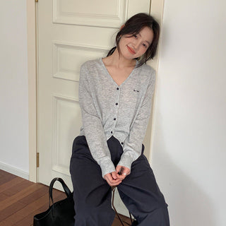Embroidered cardigan