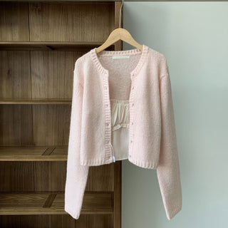 Knitted sling cardigan