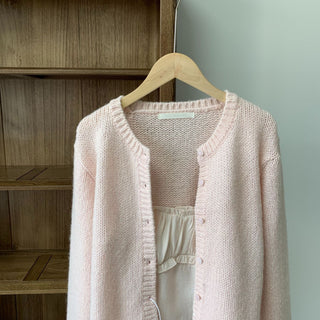 Knitted sling cardigan