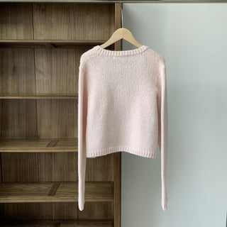 Knitted sling cardigan