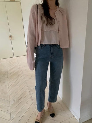 Knitted sling cardigan