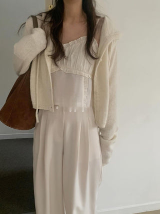 Knitted sling cardigan