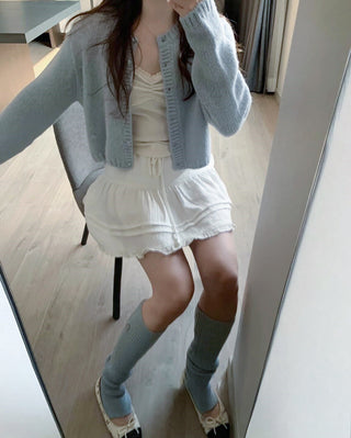 Knitted sling cardigan