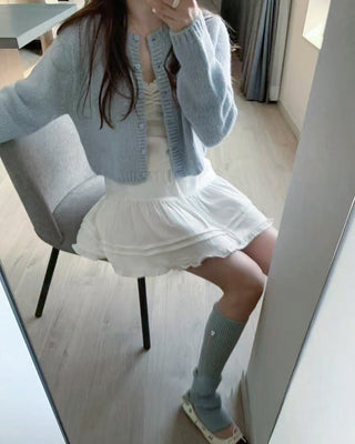 Knitted sling cardigan