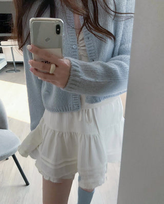 Knitted sling cardigan