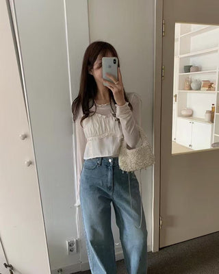 Knitted sling cardigan