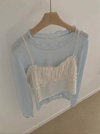 Knitted sling cardigan