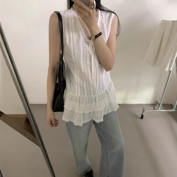 Handmade lace shirt