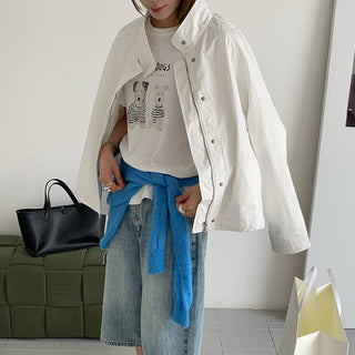 Stand collar jacket