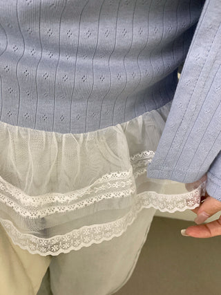 Lace vest set
