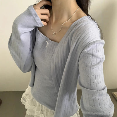 Lace vest set