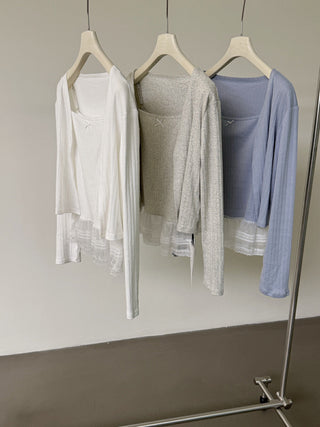 Lace vest set