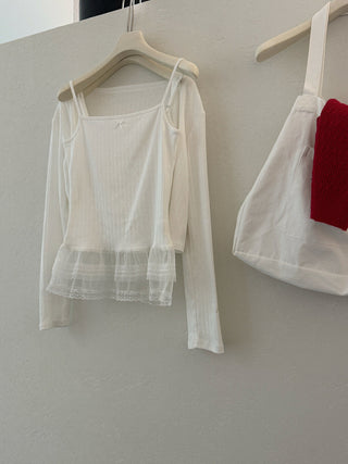 Lace vest set
