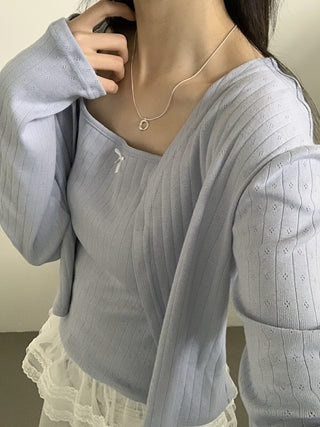 Lace vest set