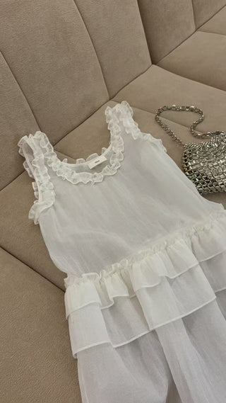 Lace vest dress