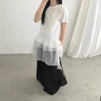 Lace vest dress