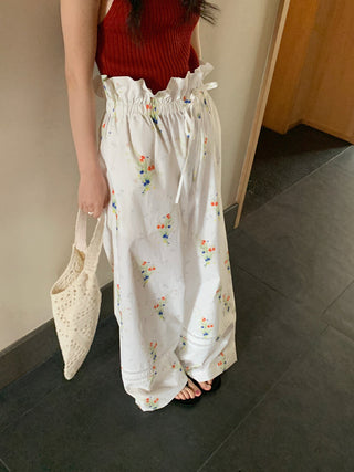 Floral casual pants
