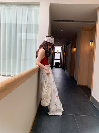Floral casual pants