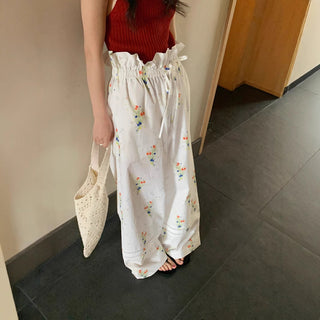 Floral casual pants