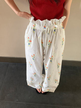 Floral casual pants