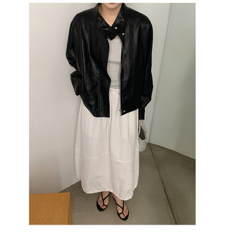 PU leather jacket