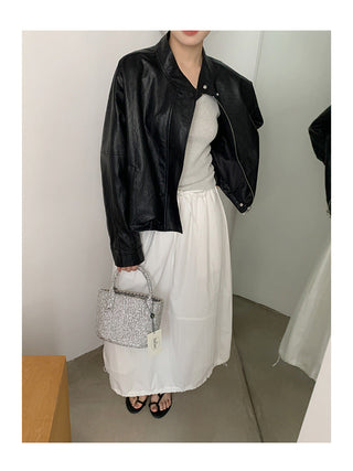 PU leather jacket