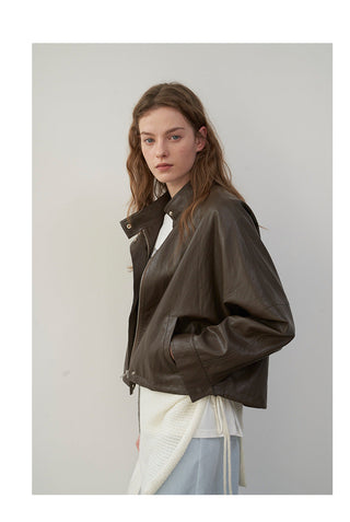 PU leather jacket