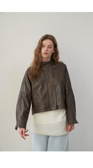 PU leather jacket