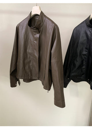 PU leather jacket