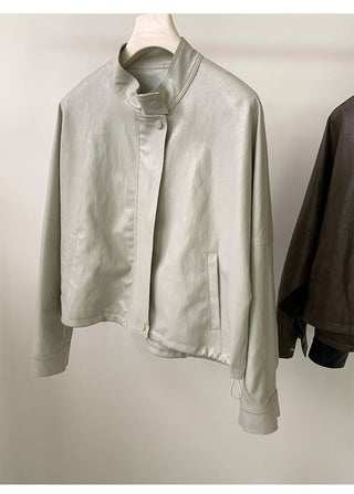 PU leather jacket