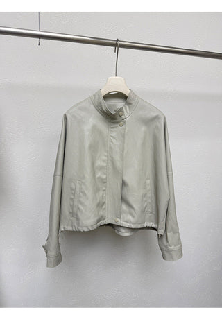 PU leather jacket