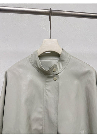 PU leather jacket