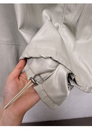 PU leather jacket