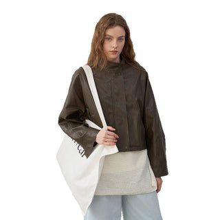 PU leather jacket