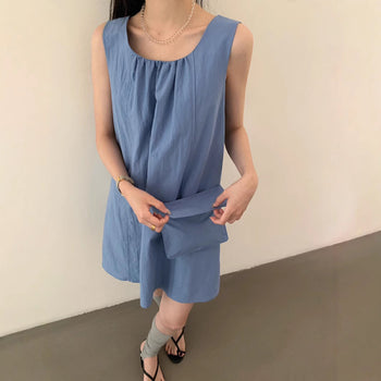 Vest dress Korean