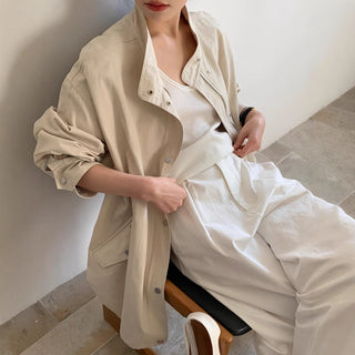 Lazy loose coat jacket