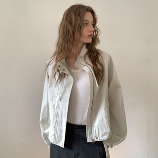 Stand collar short coat