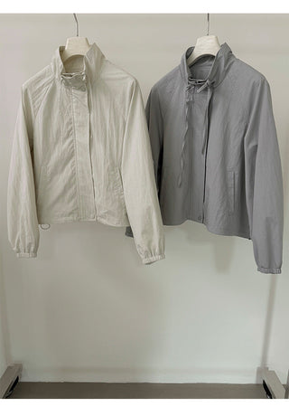 Stand collar short coat