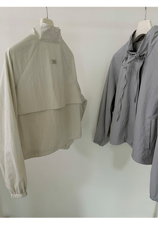 Stand collar short coat