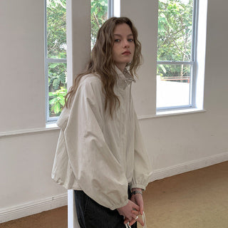 Stand collar short coat