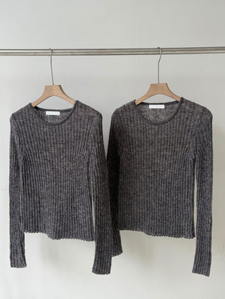 Vertical knit sweater