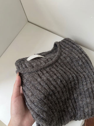 Vertical knit sweater