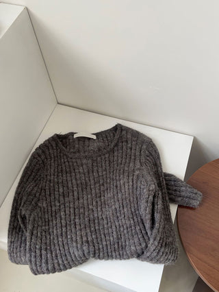 Vertical knit sweater