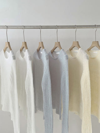 Vertical knit sweater