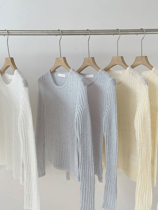 Vertical knit sweater